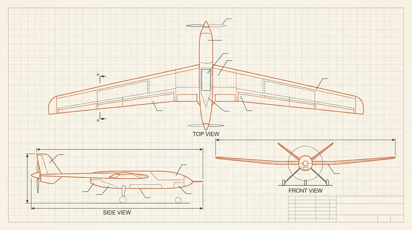 Fixed-wing blueprint