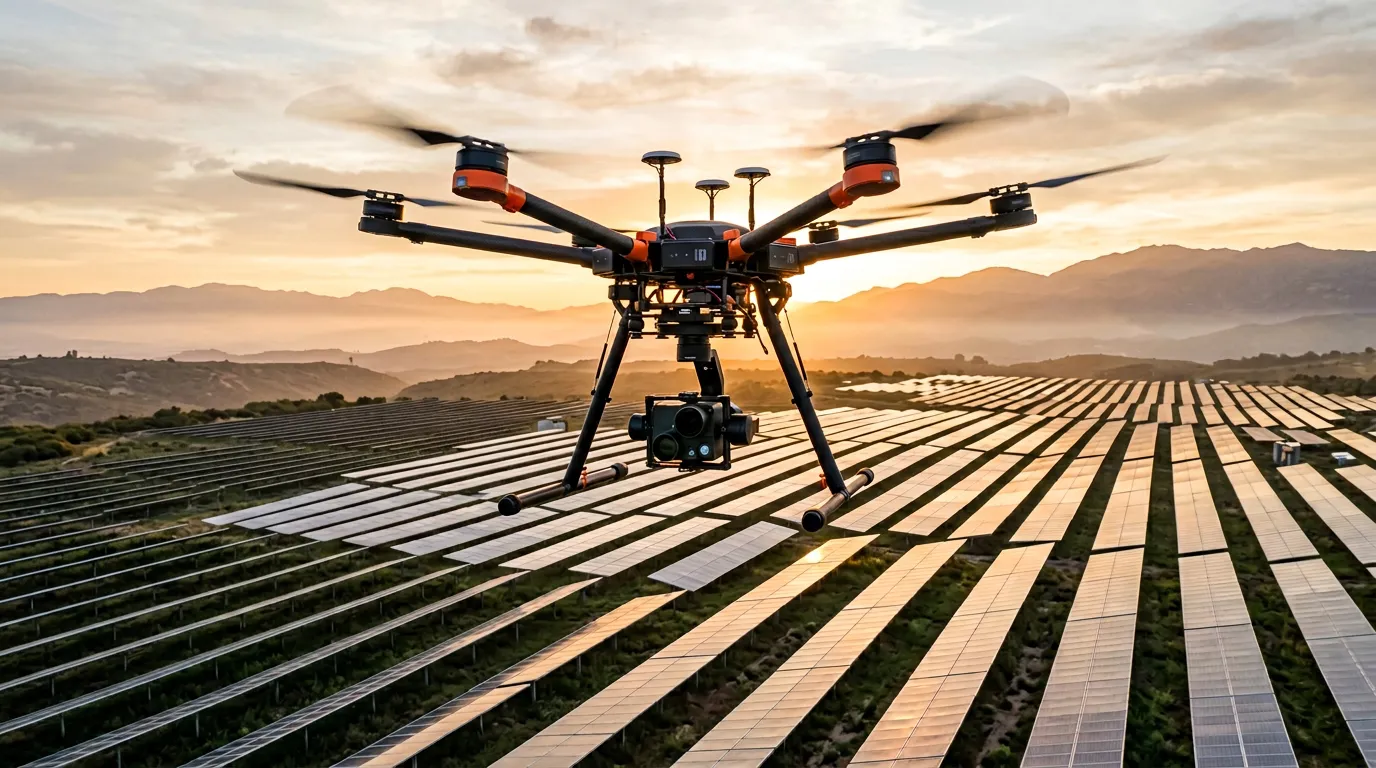 Solar inspection drone