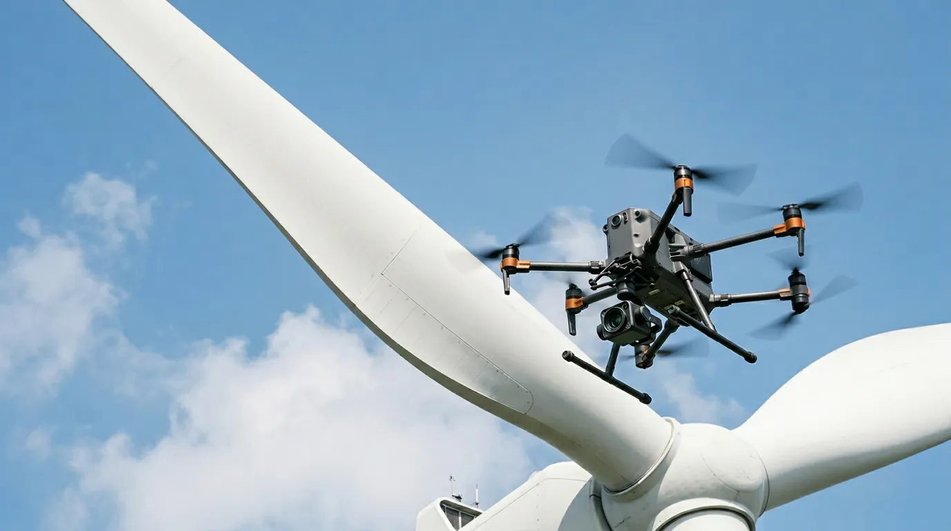 Wind-turbine inspection drone